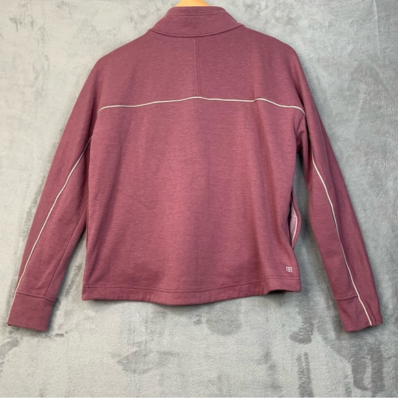 Title Nine Quarter Zip Hoodie Pockets. Rose Color. Women’s Size Small. - Picture 2 of 7